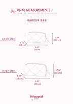 Makeup Bag Sewing Pattern, Puffy Cosmetic Bag, Beginner-Friendly Pattern, 2 Sizes with Video Tutorial