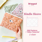 Kindle Sleeve Pattern & Video Tutorial, Beginner-Friendly Sewing Pattern (PDF Download), Sewing Projects