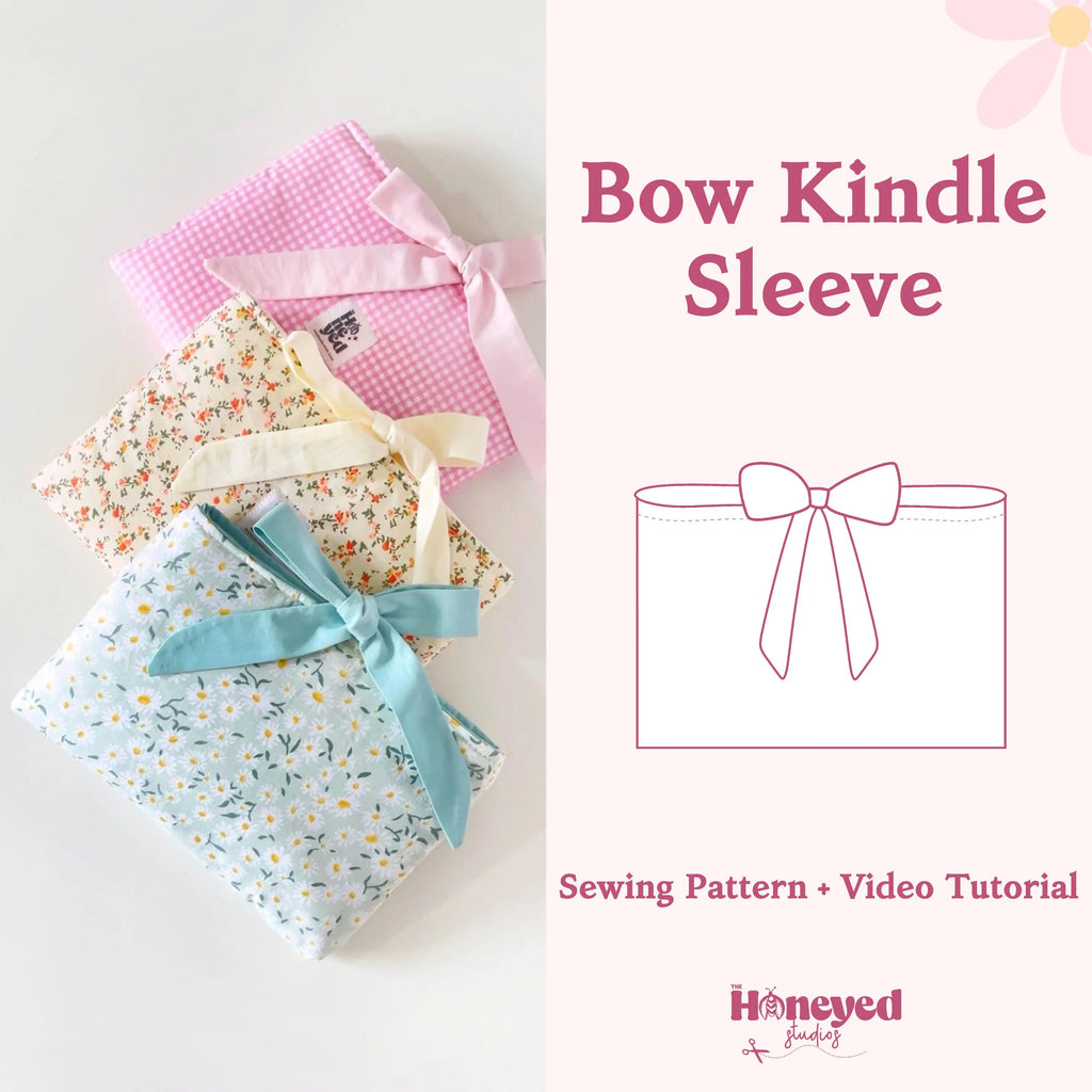 Kindle Sleeve Sewing Pattern: DIY Quilted Paperwhite Case, Full Video Tutorial, Beginner Friendly
