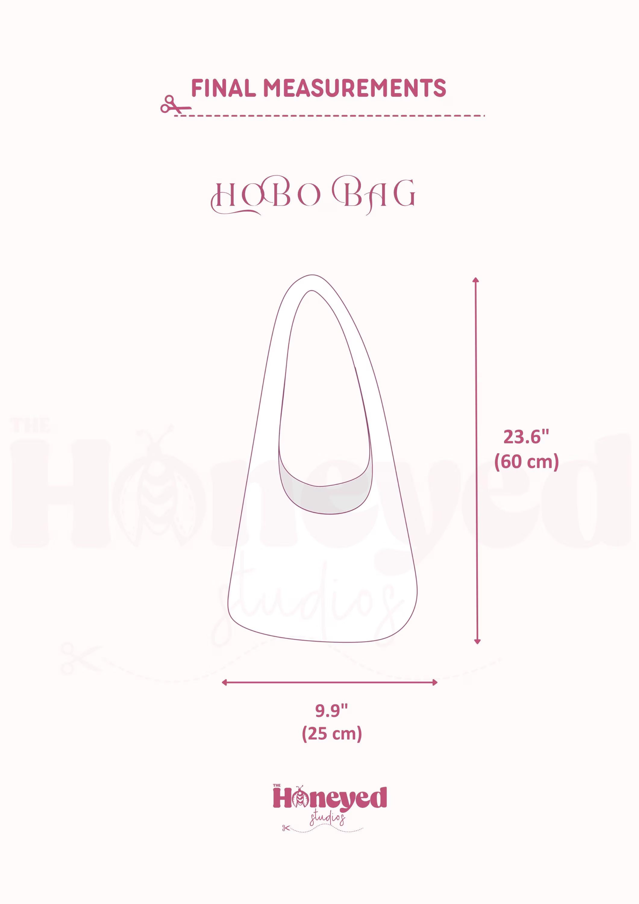 Hobo Bag Sewing Pattern, Beginner Friendly Tote Bag PDF Pattern, Full Video Tutorial, Photo Tutorial