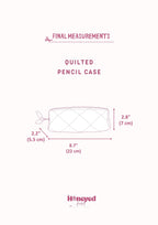 Quilted Pencil Case Sewing Pattern, Zipper Pouch Pattern with Video Tutorial, Confident Beginner PDF