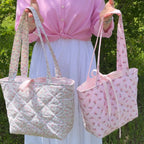Coquette Bow Tote Bag Sewing Pattern with Video Tutorial (PDF Download)
