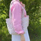 Coquette Bow Tote Bag Sewing Pattern with Video Tutorial (PDF Download)