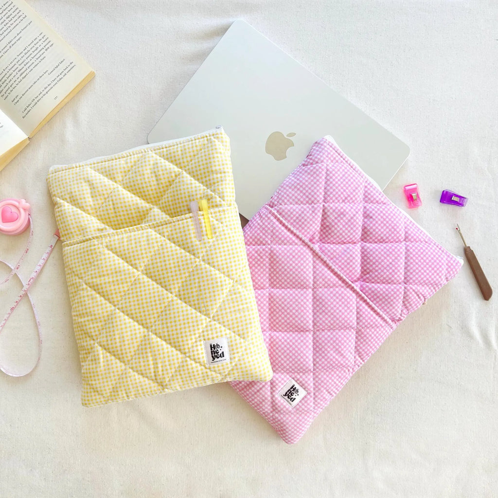 Laptop Sleeve Sewing Pattern with Pocket, Beginner Friendly PDF, Video Tutorial, 3 Sizes 13" 14" 15"