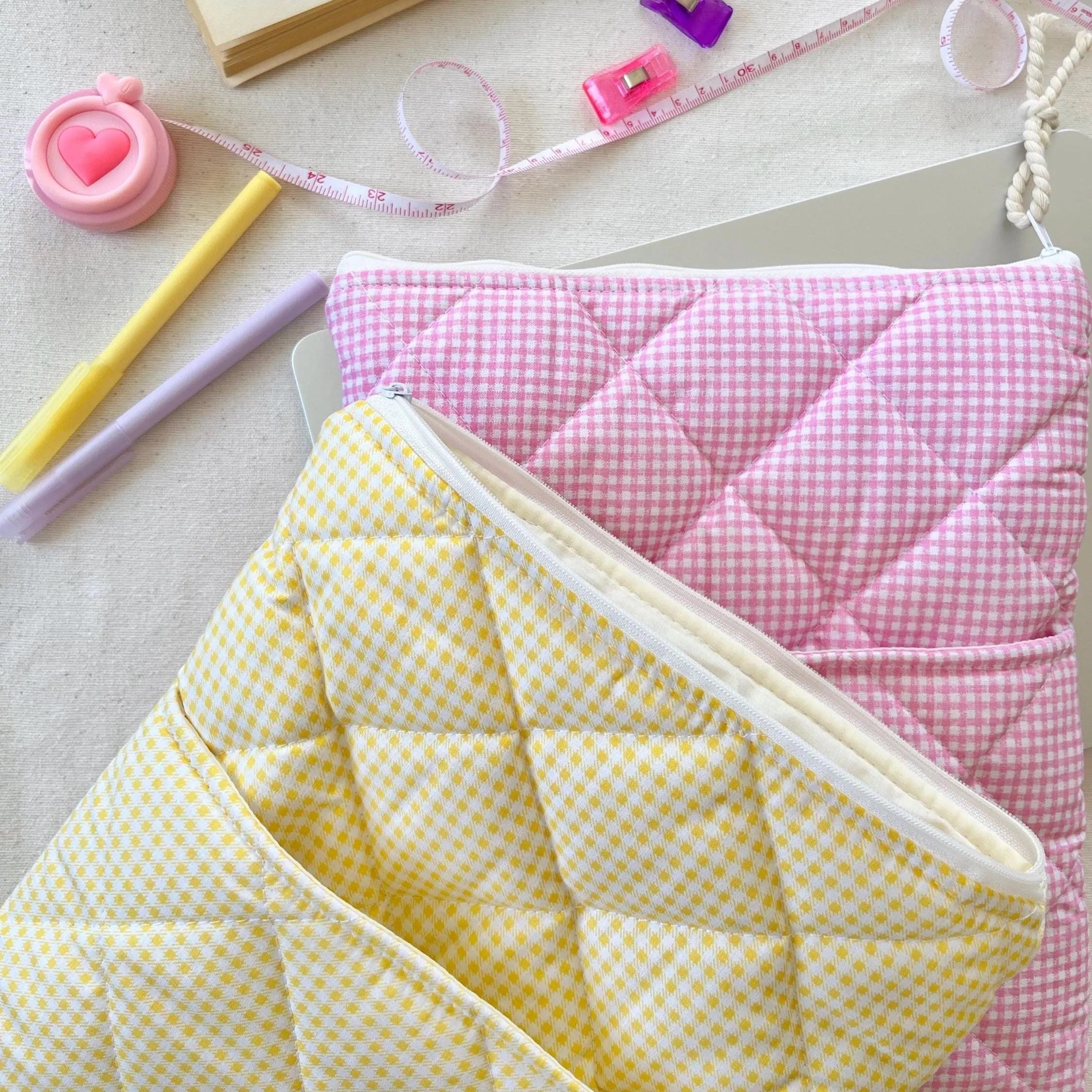 Laptop Sleeve Sewing Pattern with Pocket, Beginner Friendly PDF, Video Tutorial, 3 Sizes 13" 14" 15"