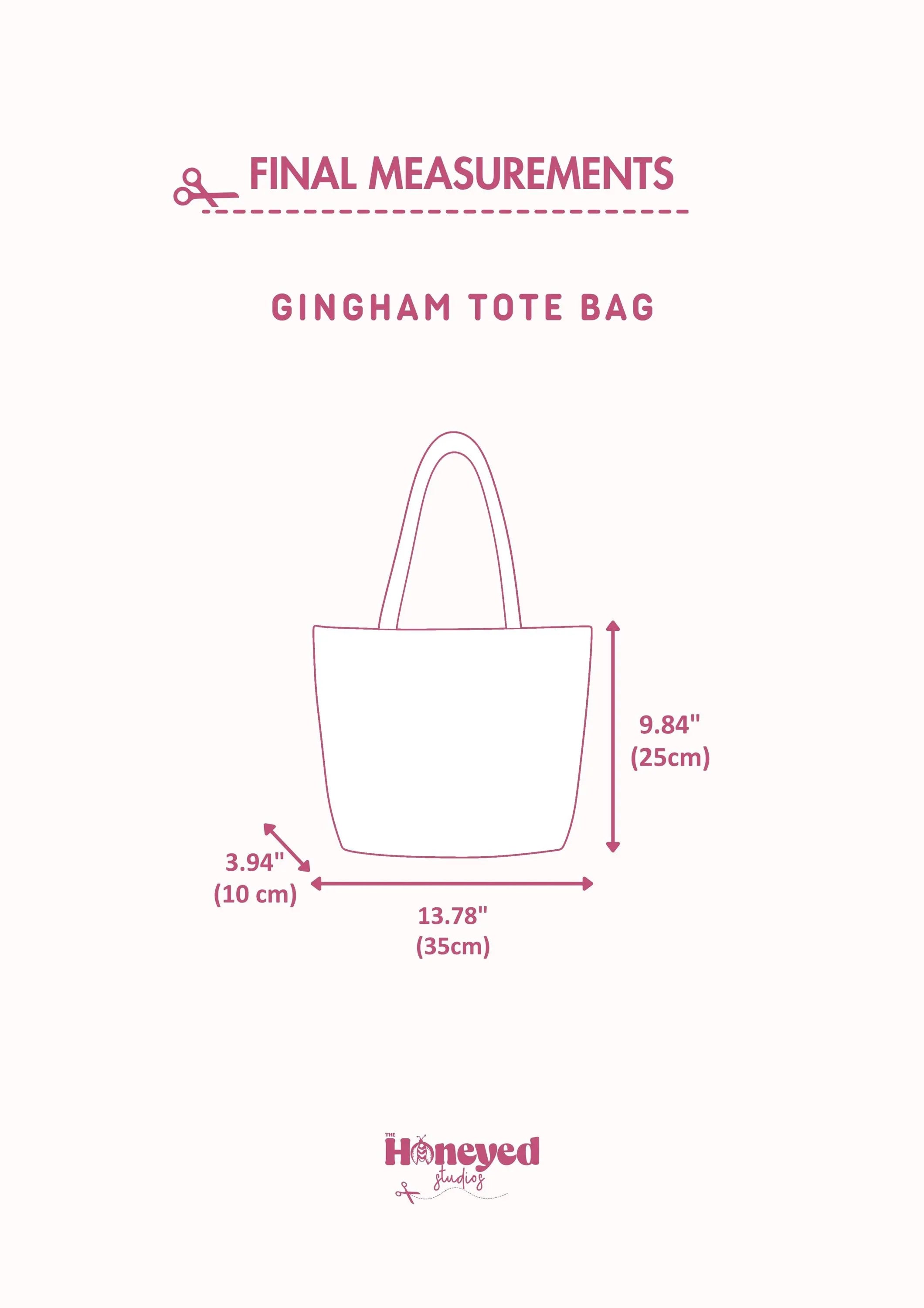 Tote Bag Sewing Pattern, Video Tutorial, PDF Download, Beginner-Friendly Shoulder Bag