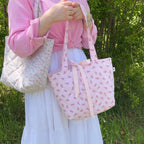 Coquette Bow Tote Bag Sewing Pattern with Video Tutorial (PDF Download)