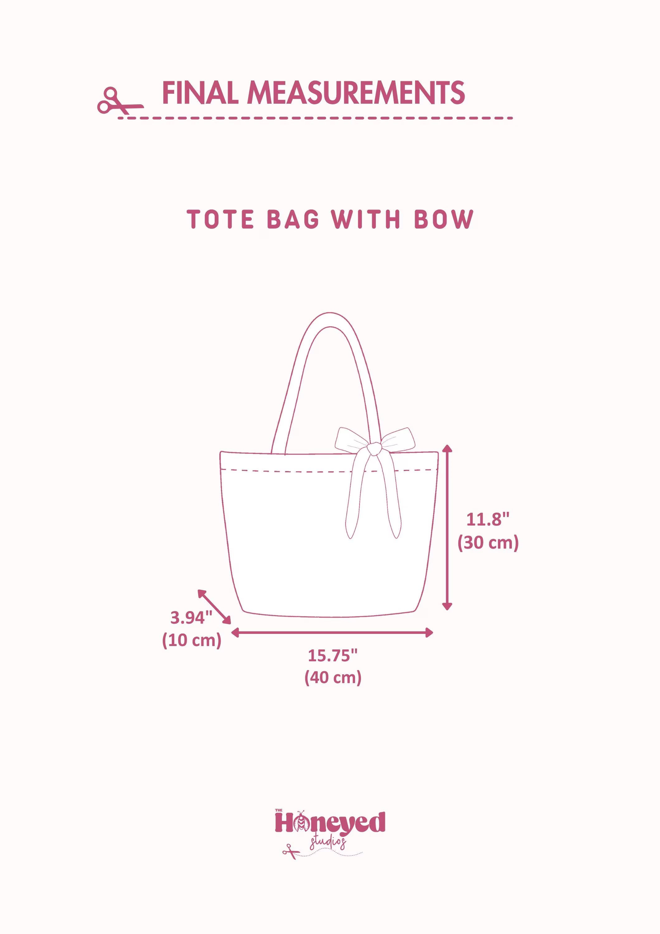 Tote Bag Sewing Pattern, Zippered Large Capacity Bag with Full Video Tutorial, Shopping Bag Pattern