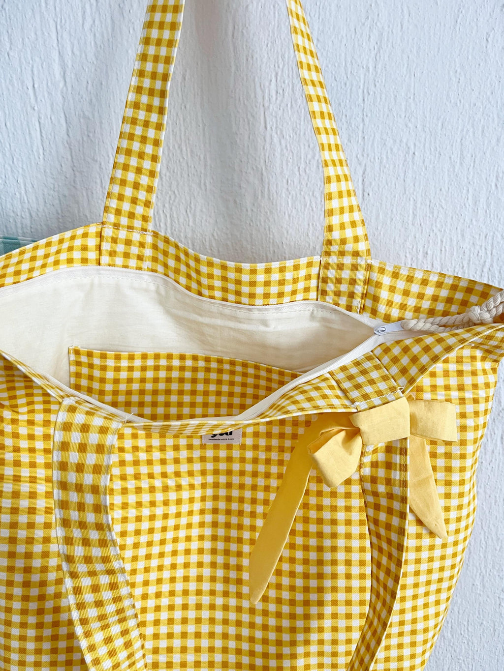 Tote Bag Sewing Pattern, Zippered Large Capacity Bag with Full Video Tutorial, Shopping Bag Pattern