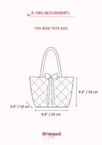 Coquette Bow Tote Bag Sewing Pattern with Video Tutorial (PDF Download)