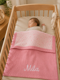 Kişiselleştirilmiş Müslin Bebek Battaniyesi Pink Floral