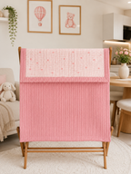 Kişiselleştirilmiş Müslin Bebek Battaniyesi Pink Floral