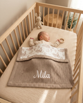 Kişiselleştirilmiş Müslin Bebek Battaniyesi Brown Bear