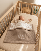 Kişiselleştirilmiş Müslin Bebek Battaniyesi Brown Bear