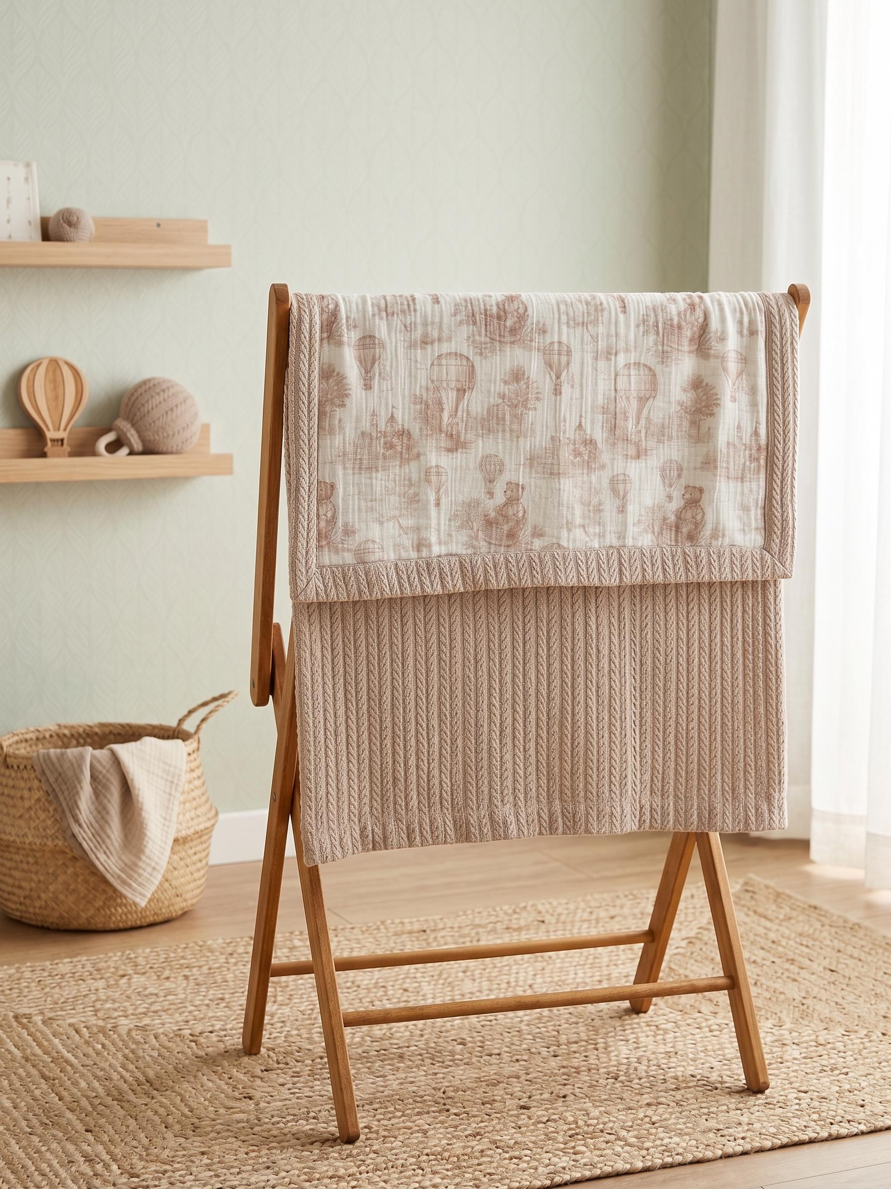 Kişiselleştirilmiş Müslin Bebek Battaniyesi Brown Bear