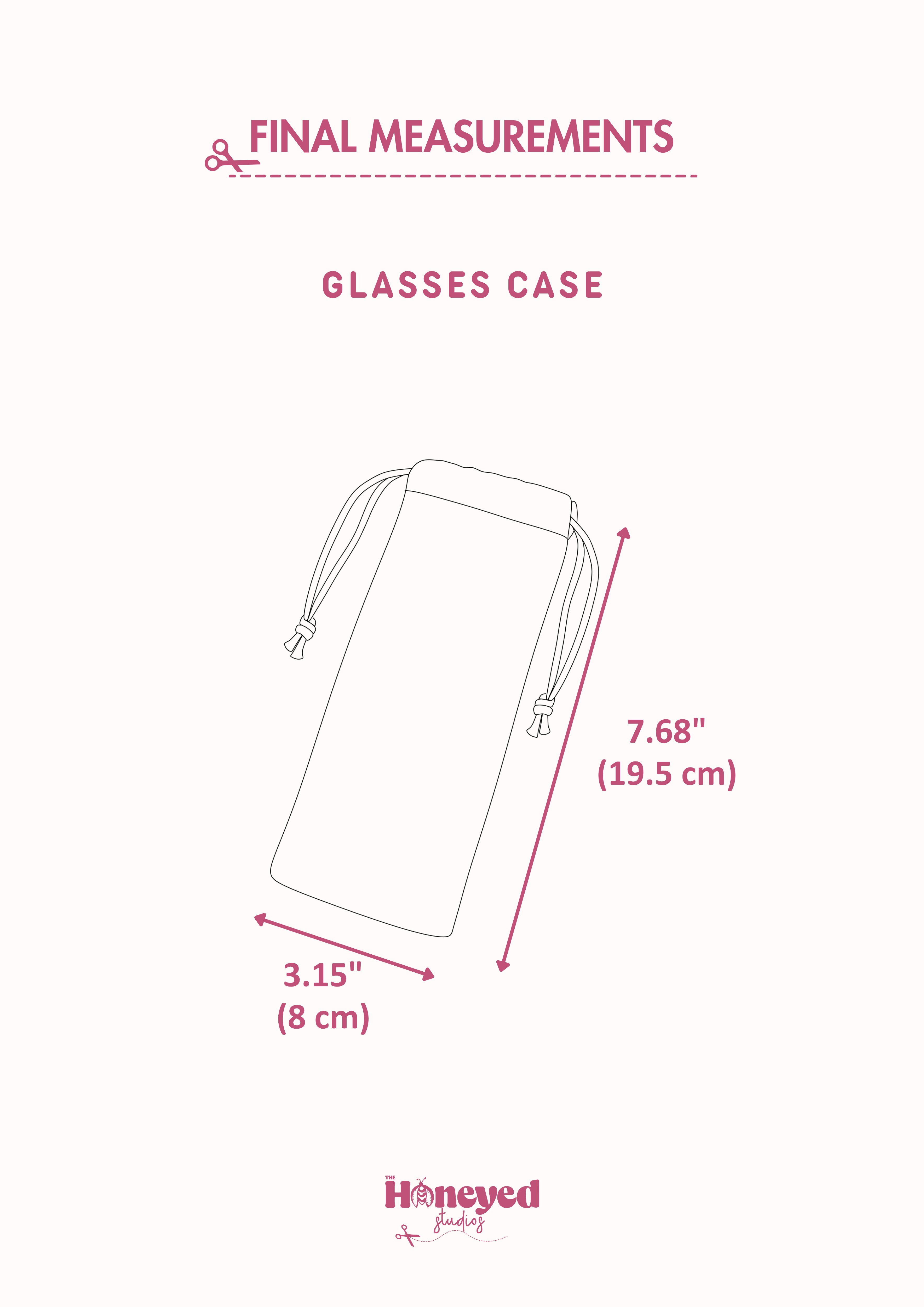 Easy Glasses Case Sewing Pattern: Beginner-Friendly PDF with Video Tutorial