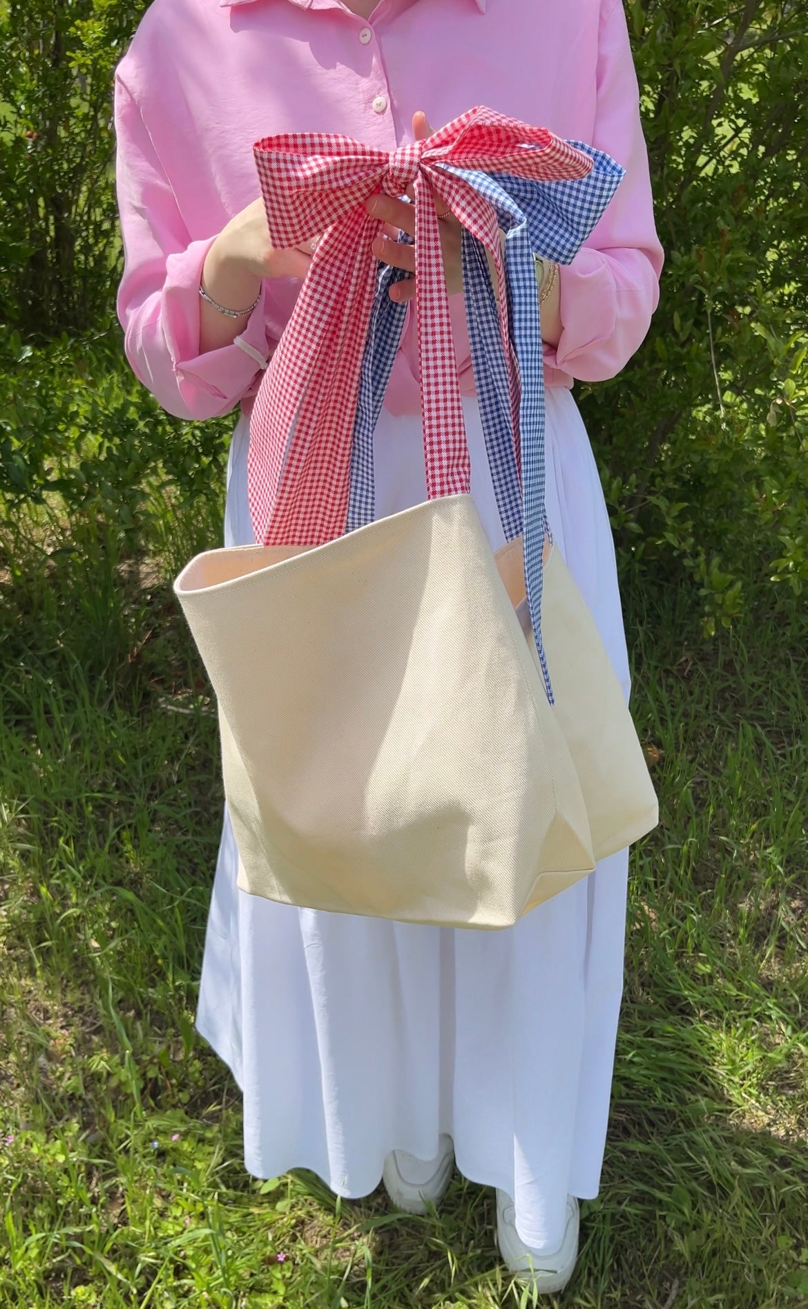 Bow Tote Bag Sewing Pattern, Video Tutorial, Beginner-Friendly PDF Pattern