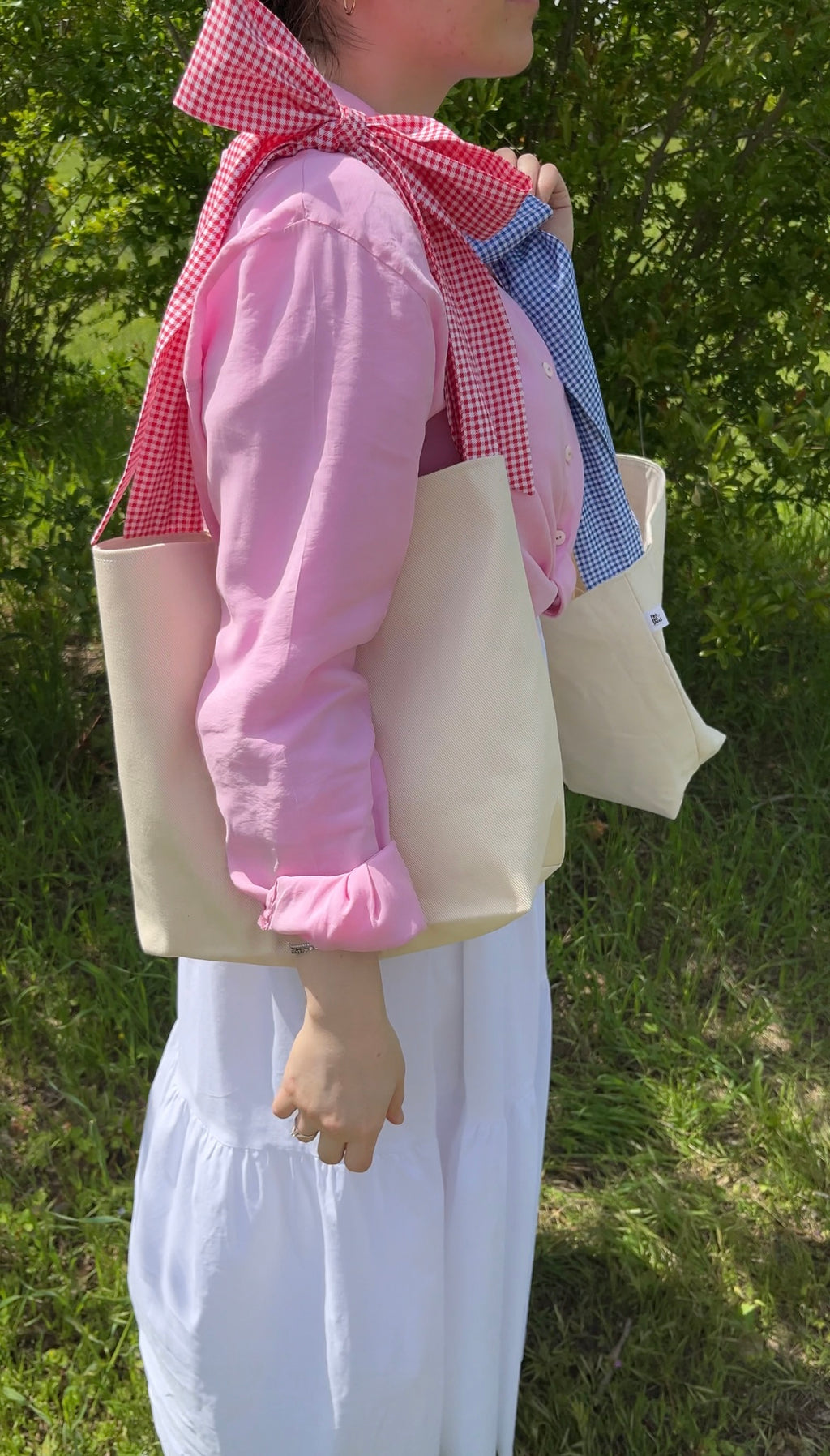Bow Tote Bag Sewing Pattern, Video Tutorial, Beginner-Friendly PDF Pattern