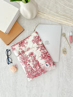 Quilted Macbook Laptop Sleeve, Handmade Padded Laptop Case 13–14-15-16 Inch