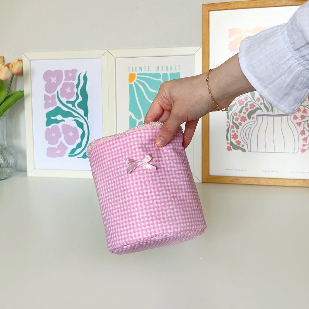 Makeup Organizer Sewing Pattern: Quilted Organizer with Video Tutorial (PDF Download)