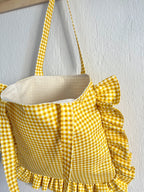 Ruffle Tote Bag Sewing Video Tutorial, Shoulder Bag PDF Pattern, Instant Download