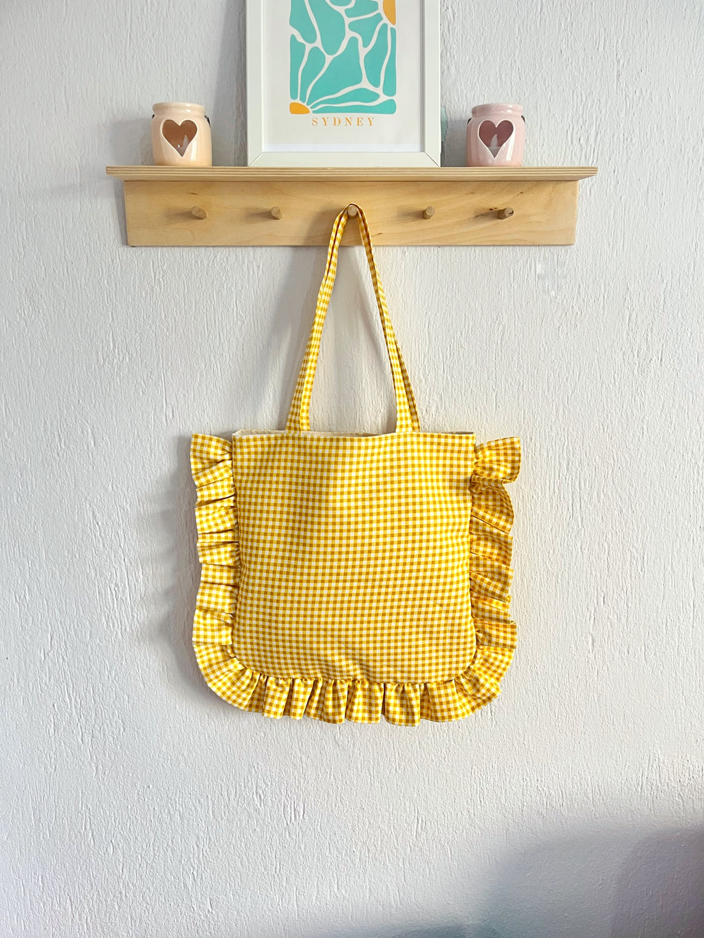 Ruffle Tote Bag Sewing Video Tutorial, Shoulder Bag PDF Pattern, Instant Download