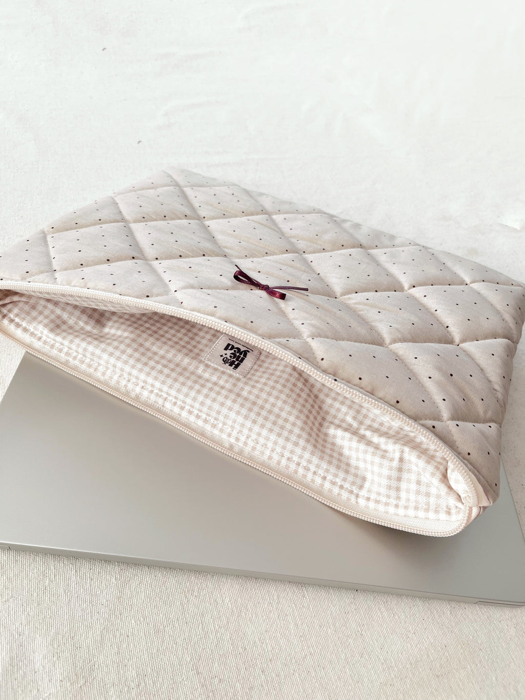 Ribbon Quilted MacBook Laptop Sleeve 13–14-15-16"