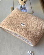 Teddy Bear Macbook Kılıfı, Çiçek Desenli Astarlı Peluş Laptop Kılıfı 13-14-15-16 İnç