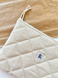 Beige Macbook Laptop Sleeve, Handmade Padded Laptop Case 13–14-15-16 Inch