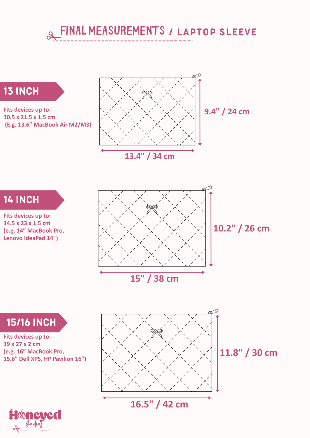 Laptop Sleeve Sewing Pattern,Video Tutorial, Beginner Friendly, PDF Download 13-16 inch Laptops