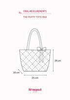 Quilted Ribbon Tote Bag Sewing Pattern, Video Tutorial, PDF Download Beginner Friendly