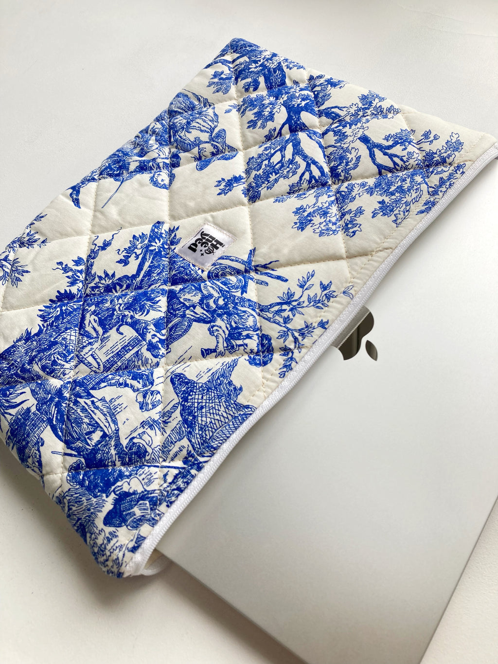 Blaue Laptophülle, gesteppte MacBook-Hülle für 13–14–15–16 Zoll