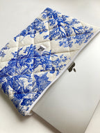 Blaue Laptophülle, gesteppte MacBook-Hülle für 13–14–15–16 Zoll