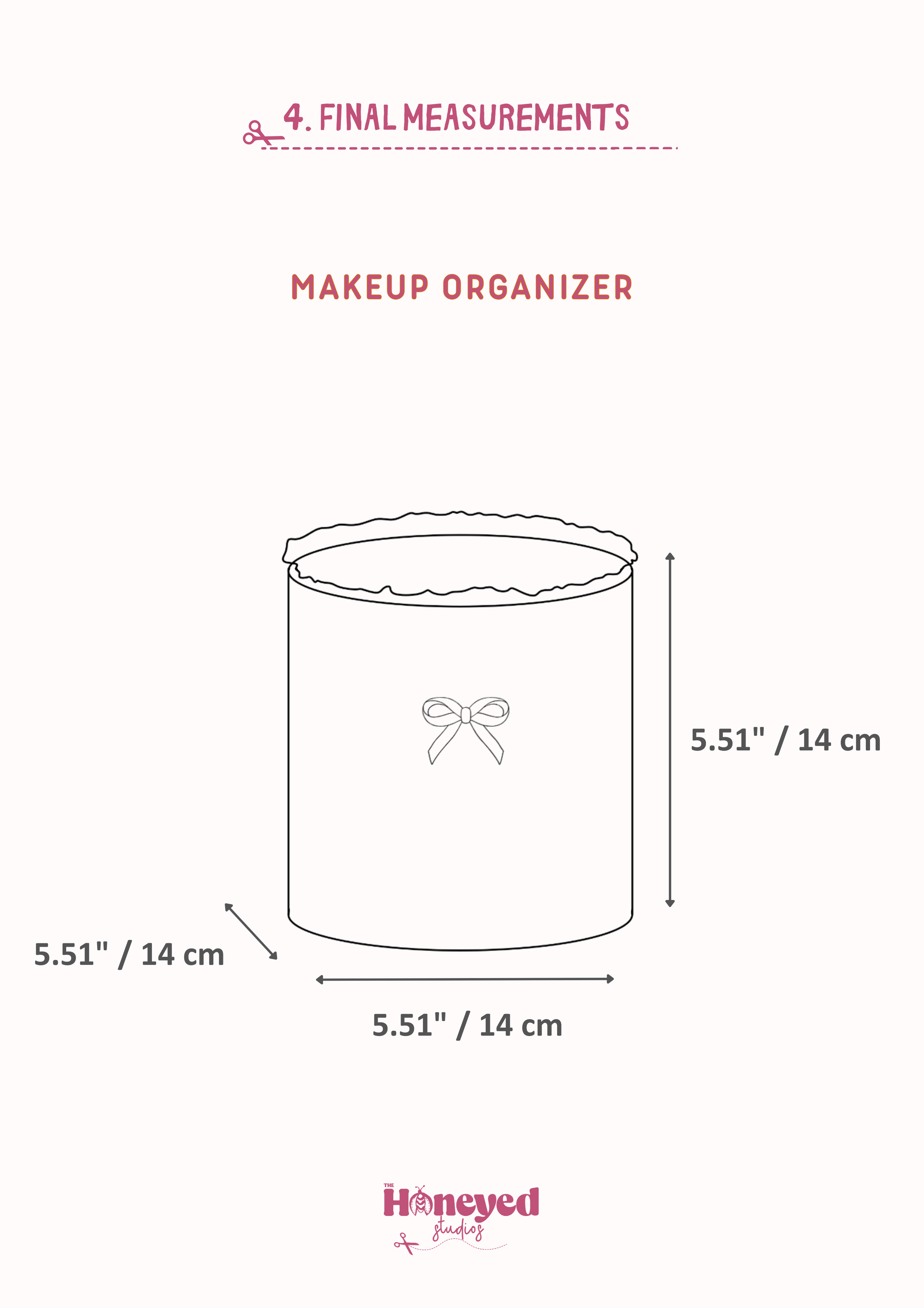 Makeup Organizer Sewing Pattern: Quilted Organizer with Video Tutorial (PDF Download)
