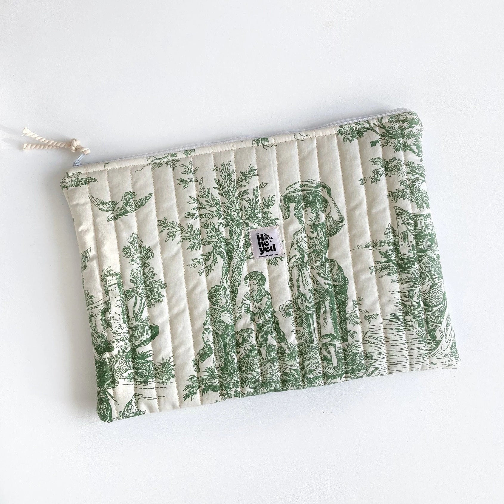 MacBook-Hülle, Toile de Jouy MacBook-Tasche für 13–14–15–16 Zoll