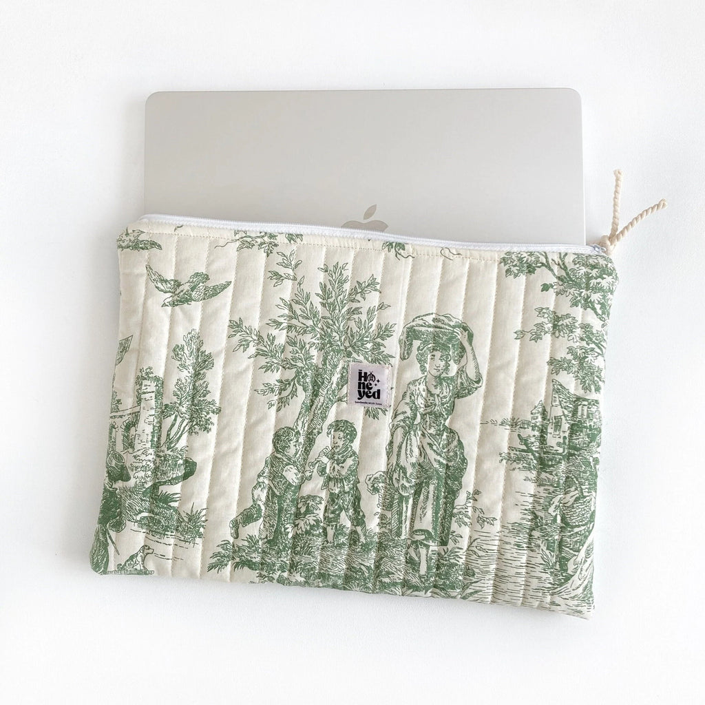 MacBook-Hülle, Toile de Jouy MacBook-Tasche für 13–14–15–16 Zoll