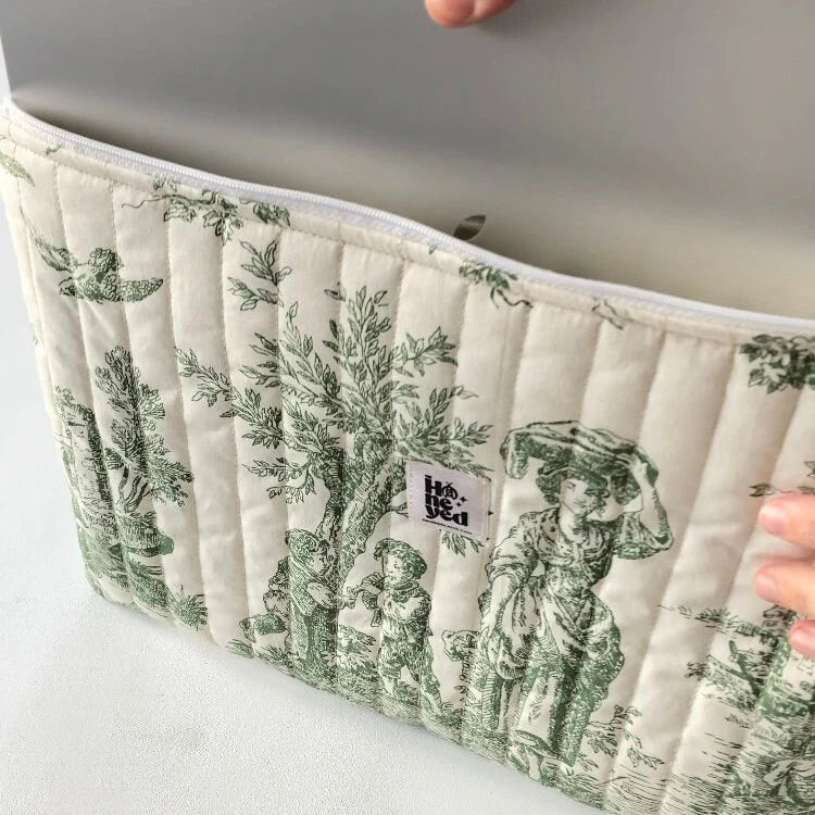 MacBook-Hülle, Toile de Jouy MacBook-Tasche für 13–14–15–16 Zoll
