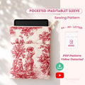 iPad/Tablet Sleeve Sewing Pattern With Pocket, Beginner Friendly Sewing Pattern with Video Tutorial, iPad Case