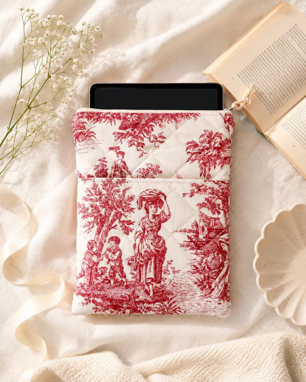 iPad/Tablet Sleeve Sewing Pattern With Pocket, Beginner Friendly Sewing Pattern with Video Tutorial, iPad Case