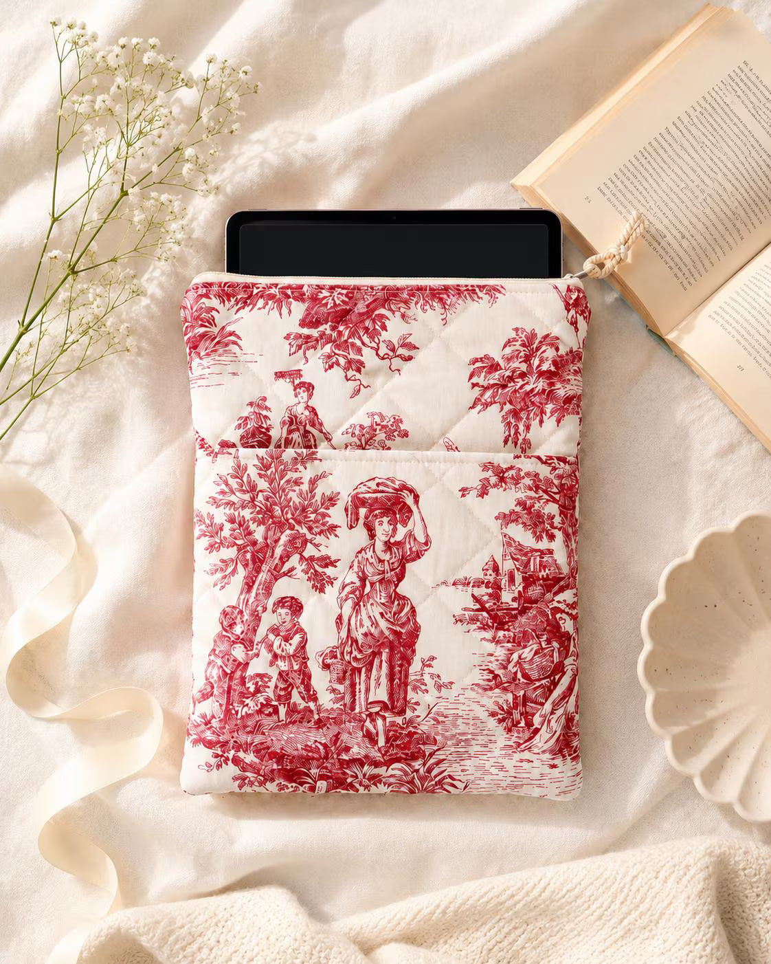iPad/Tablet Sleeve Sewing Pattern With Pocket, Beginner Friendly Sewing Pattern with Video Tutorial, iPad Case
