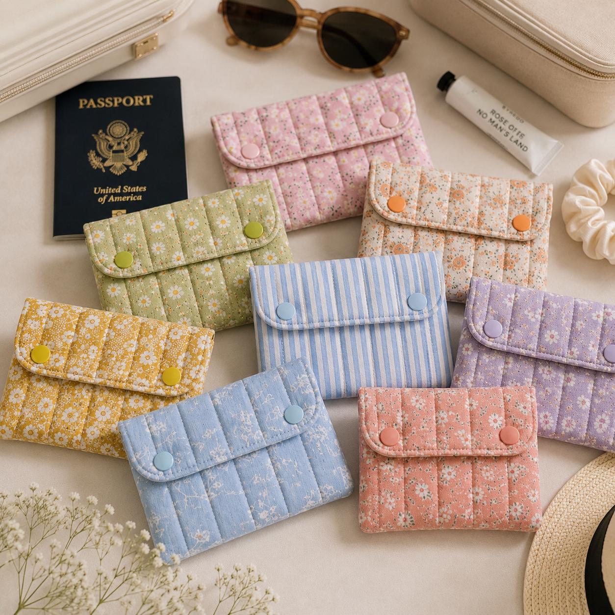 Passport Holder Sewing Pattern PDF, Quilted Travel Wallet, Card Holder, Beginner Friendly, Full Video Tutorial