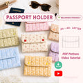 Passport Holder Sewing Pattern PDF, Quilted Travel Wallet, Card Holder, Beginner Friendly, Full Video Tutorial