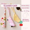 Glasses Case Sewing Pattern PDF, Eyeglasses Case Pattern with Full Video Tutorial, Sunglasses Case, Beginner Friendly Sewing Pattern