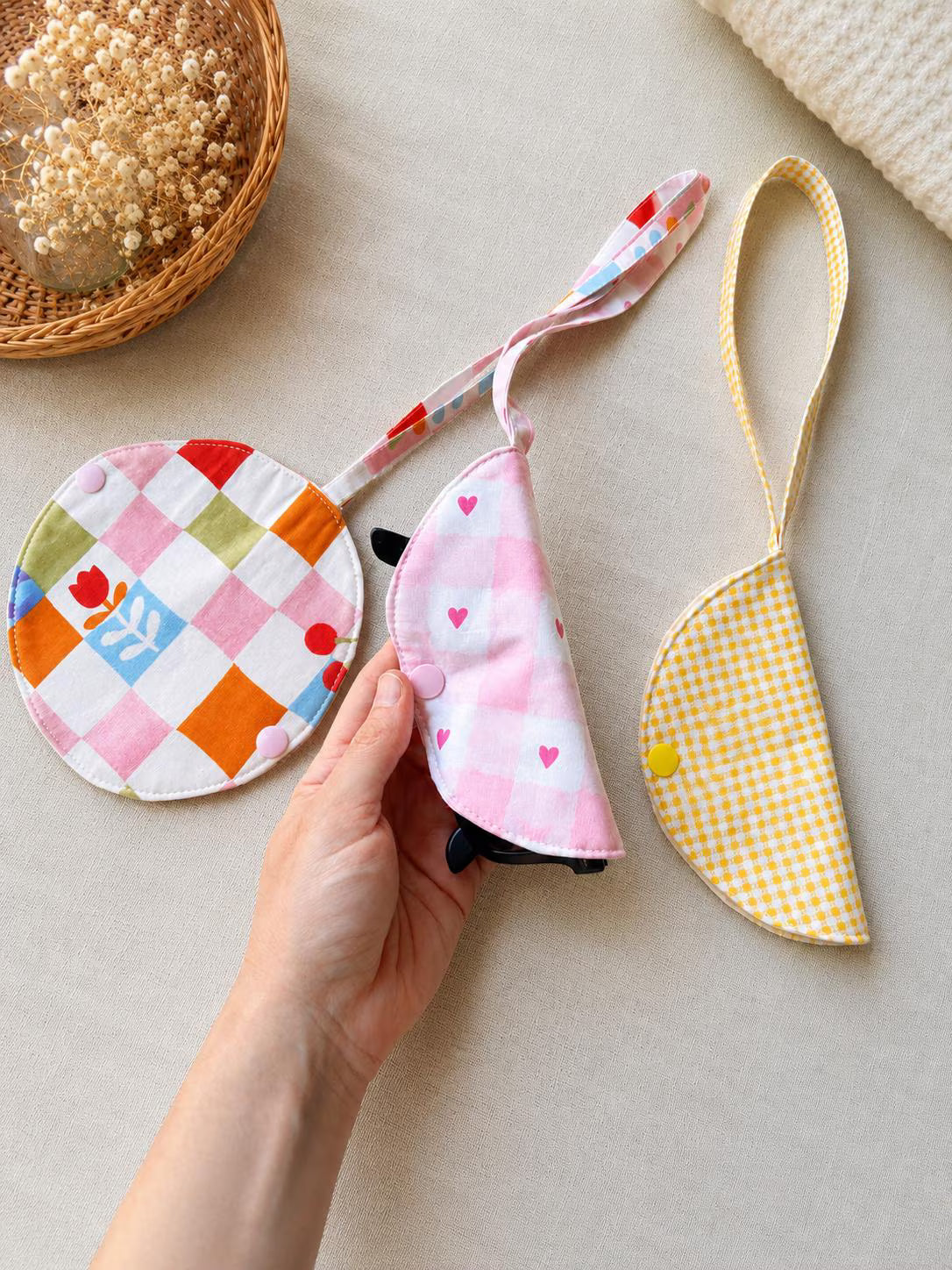 Glasses Case Sewing Pattern PDF, Eyeglasses Case Pattern with Full Video Tutorial, Sunglasses Case, Beginner Friendly Sewing Pattern