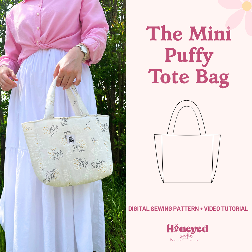 Womens Bag Pattern with Video Tutorial, Beginner Friendly PDF Download